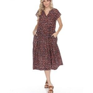 NEW Johnny Was Boho Midi Dress S